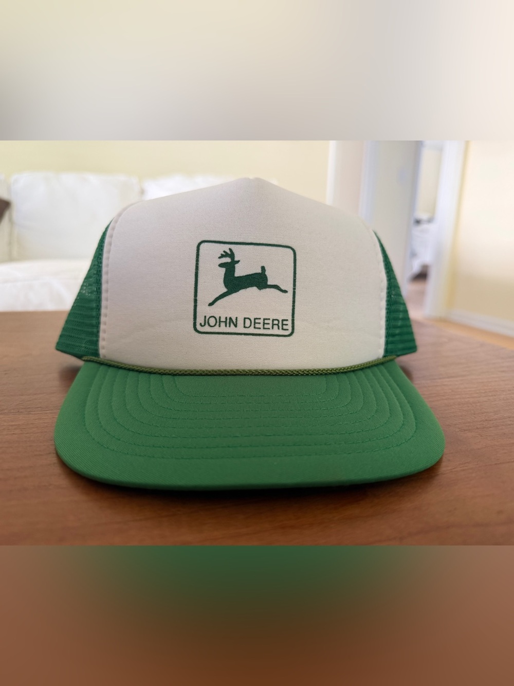 ✨Vintage✨ John Deere Retro Logo Trucker Hat

(90s?) John Deere Hat.